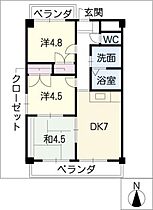 グランメゾンＳＡＮＧＯ  ｜ 愛知県名古屋市天白区山郷町（賃貸マンション3DK・1階・47.97㎡） その2