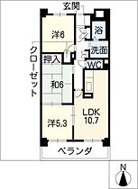 サーナ野並  ｜ 愛知県名古屋市天白区野並3丁目（賃貸マンション3LDK・9階・63.30㎡） その2