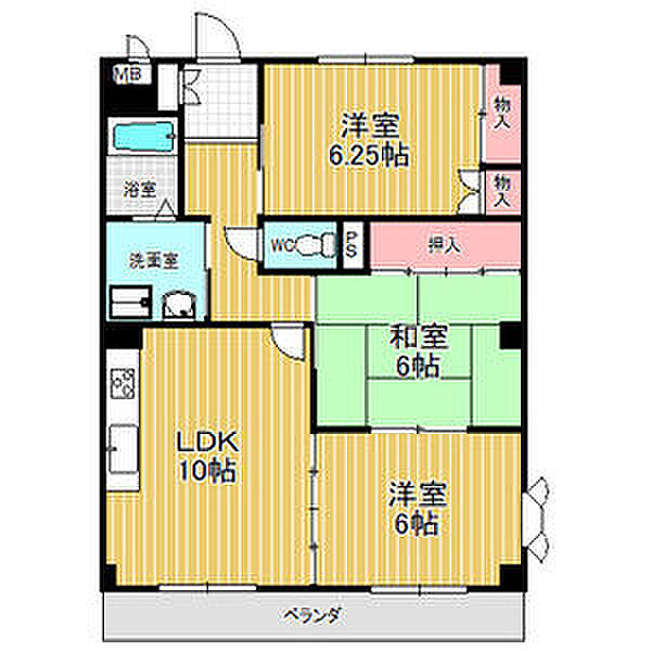 クレストステージ洋 201｜愛知県名古屋市緑区細口1丁目(賃貸マンション3LDK・2階・64.30㎡)の写真 その21