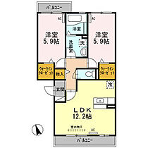 ロイヤル　アイランド 303 ｜ 愛知県名古屋市天白区中坪町175（賃貸アパート2LDK・3階・58.08㎡） その2