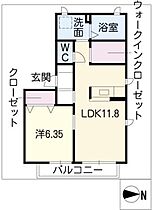 メゾン　アートカミサワ  ｜ 愛知県名古屋市緑区神沢2丁目（賃貸アパート1LDK・1階・45.76㎡） その2