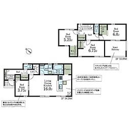 所沢市中富　新築分譲住宅全6棟5号棟　5号棟