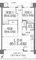 間取図画像 3LDK