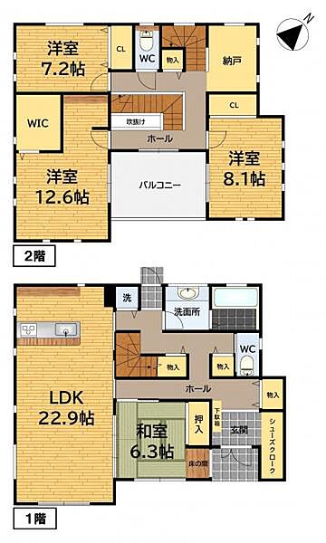 間取りを拡大表示