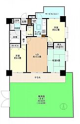 サンライズマンション田無第3 3LDKの間取図画像