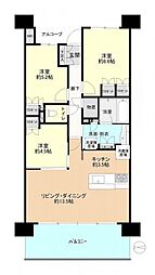 ヴィーガーデンザ・レジデンス 3LDKの間取図画像