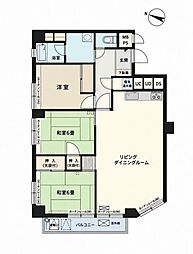 ハイマート久米川 3LDKの間取図画像