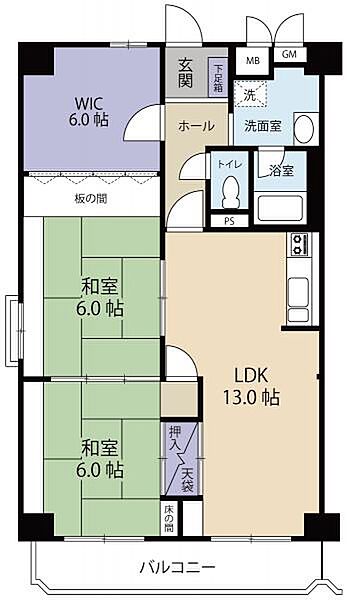 間取りを拡大表示