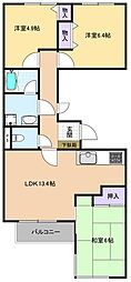 コーカスS 3LDKの間取図画像