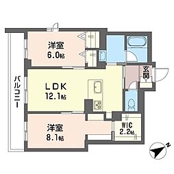 間取図画像 2LDK