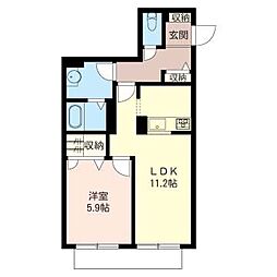 間取図画像 1LDK