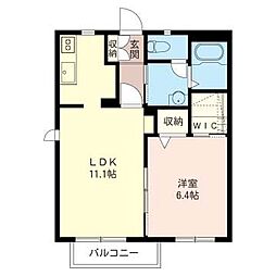 フラッツM 1LDKの間取図画像
