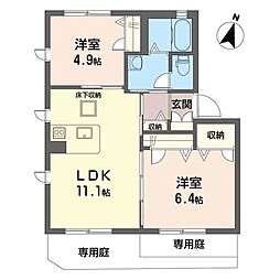 間取図画像 2LDK