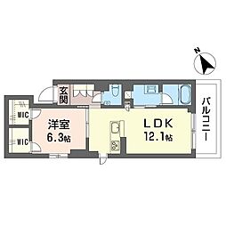 間取図画像 1LDK