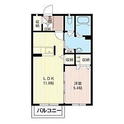 間取図画像 1LDK