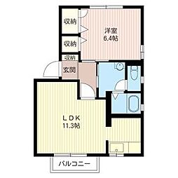間取図画像 1LDK