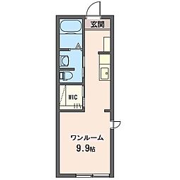 ワイコロア・ヴィレッジB ワンルームの間取図画像