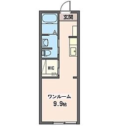 ワイコロア・ヴィレッジC ワンルームの間取図画像