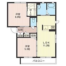 間取図画像 2LDK