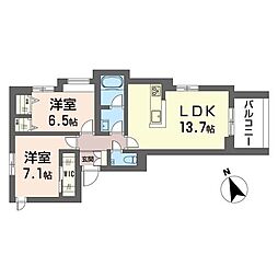 間取図画像 2LDK