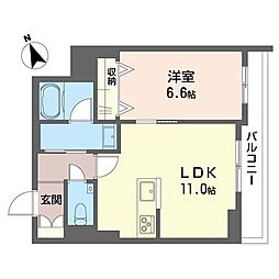 間取図画像 1LDK