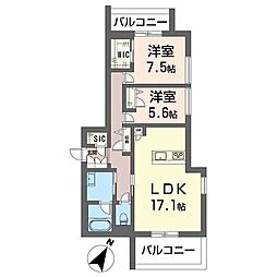 間取図画像 2LDK