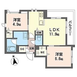 間取図画像 2LDK