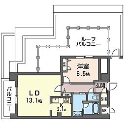 MASTLIFE太子堂 1LDKの間取図画像