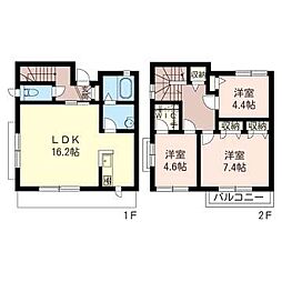 Ｏｇｉｋｕｂｏ　Ｔｅｒｒａｃｅ　Ｂ 1階3LDKの間取り