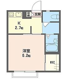 ディアス荻窪 1Kの間取図画像