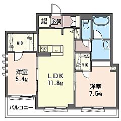 物件の間取り
