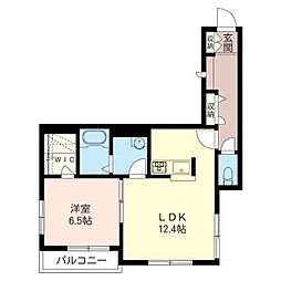 グランドール 1LDKの間取図画像