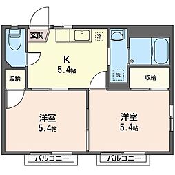 グリーンハイツ・アイ 2Kの間取図画像