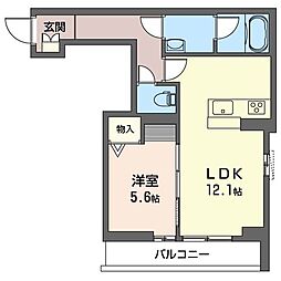 シャーメゾン東向島Ｓ 3階1LDKの間取り