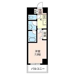 シャーメゾンステージ八広 1Kの間取図画像
