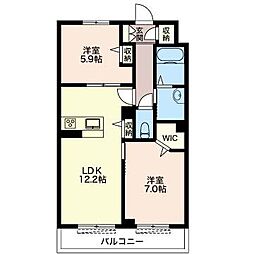 間取図画像 2LDK