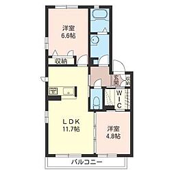 S-BOX 2LDKの間取図画像
