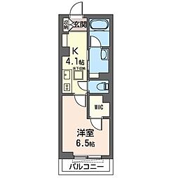 HarmonyM 1Kの間取図画像