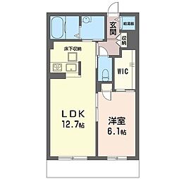 PineGarden 1LDKの間取図画像