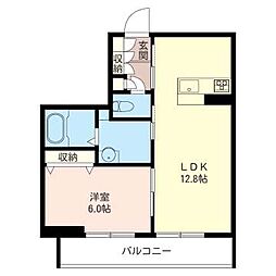 ロワンドサーレ 1LDKの間取図画像