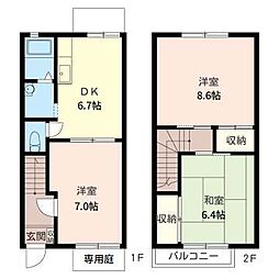 ビブレ21 3DKの間取図画像