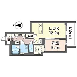 センター レジデンス グランデ 1LDKの間取図画像