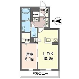 センターレジデンス 1LDKの間取図画像