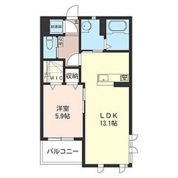 Avion 1LDKの間取図画像