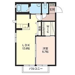 間取図画像 1LDK