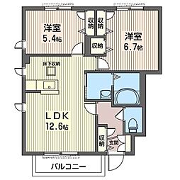 間取図画像 2LDK
