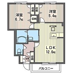 物件の間取り
