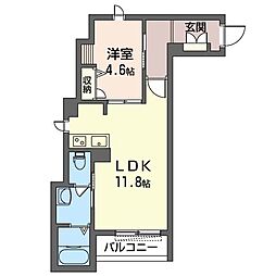 DiodiMare 1LDKの間取図画像