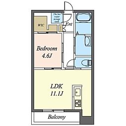 間取図画像 1LDK