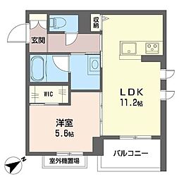 メゾンキング 1LDKの間取図画像